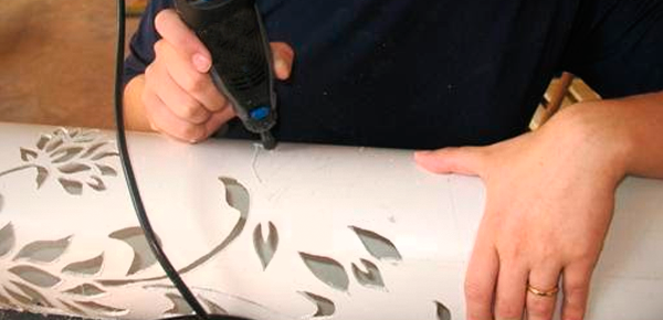 Luminária de PVC Use a Criatividade Crie Já a Sua