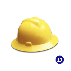 Capacete amarelo do tipo 1