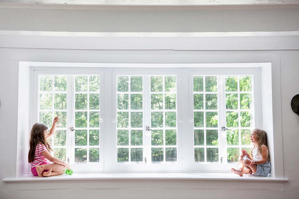 Crianças na janela