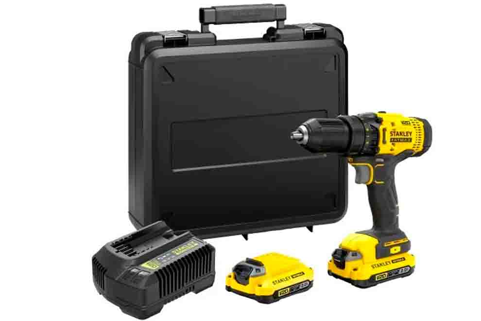 Furadeira Stanley com bateria e estojo