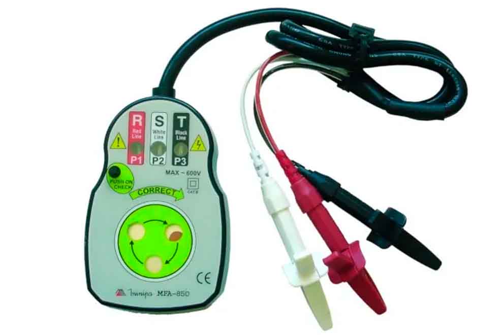 fasimetro Testador de circuitos elétricos para redes até 600V