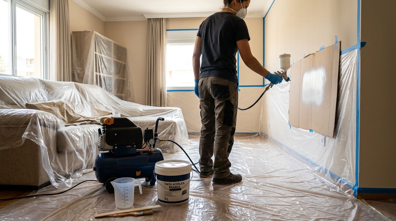Guia de como escolher e usar compressor para pintura residencial